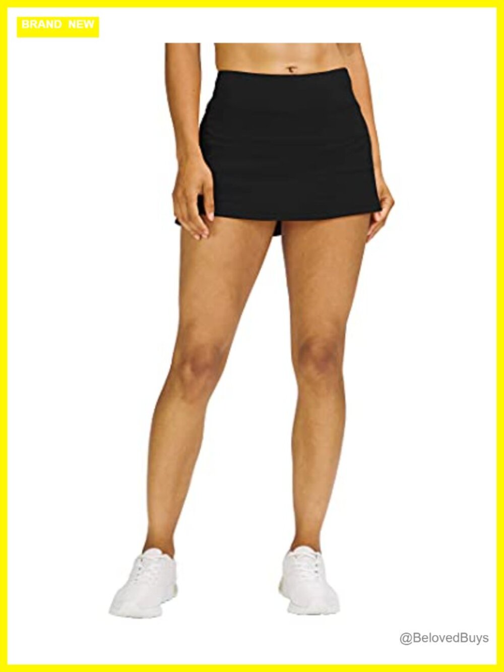 Pleated Tennis Skort with Pockets Built-in Shorts Activewear